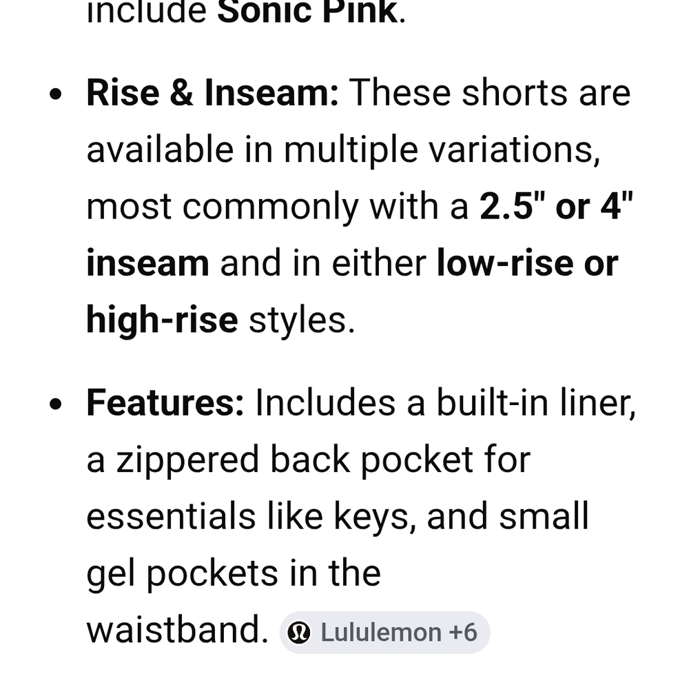 lululemon athletica Coral Pink Athletic Shorts - Picture 6 of 8